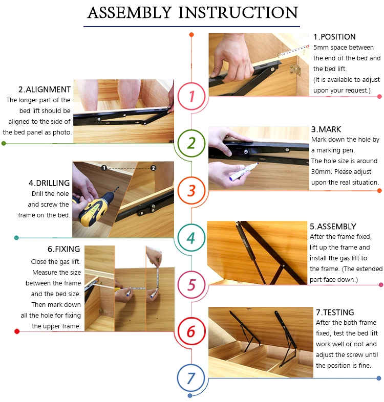 Bed Furniture Hardware Fittings Sofa Bed Lift Mechanism Accessories